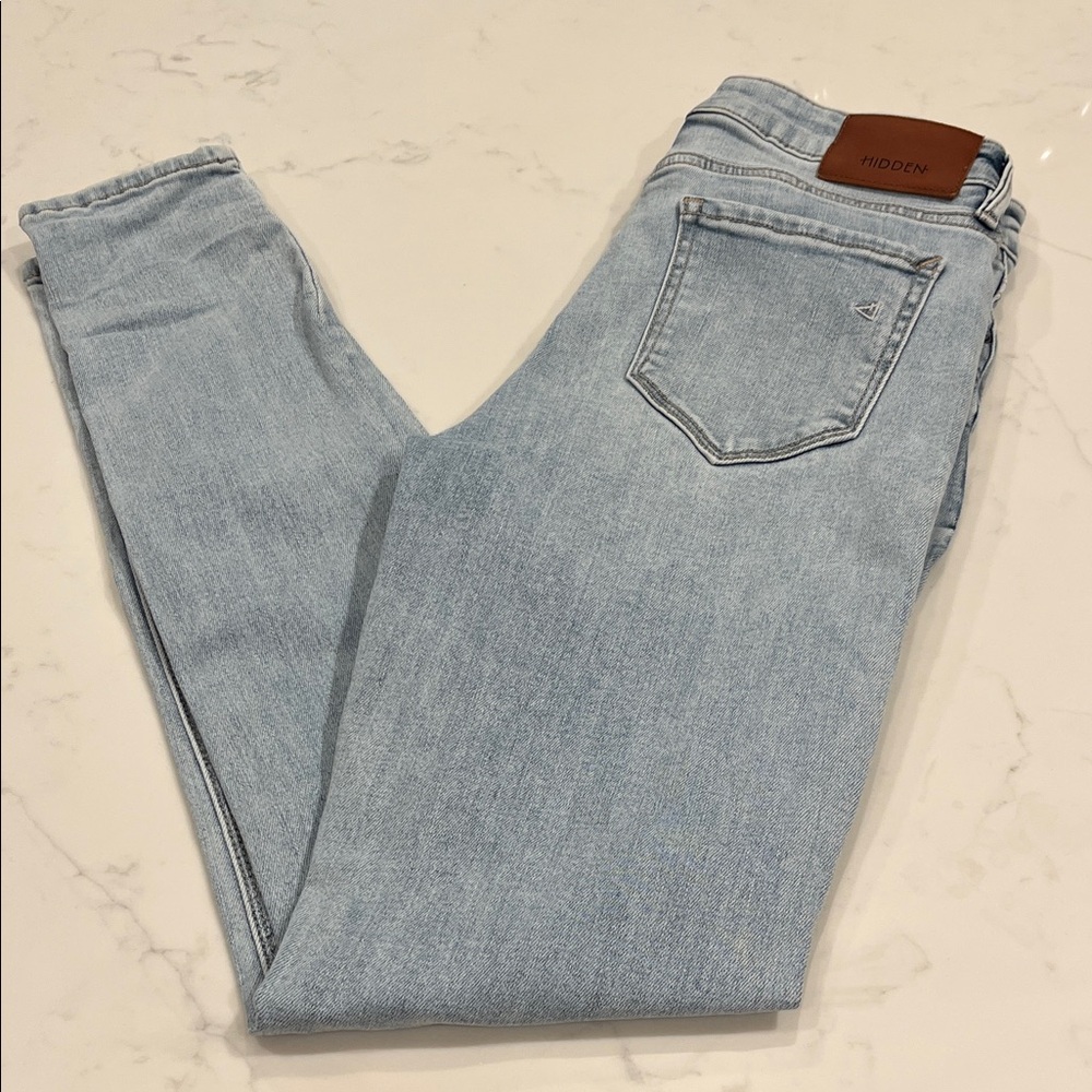 HIDDEN JEANS: size 28 Light Blue Skinny Jeans